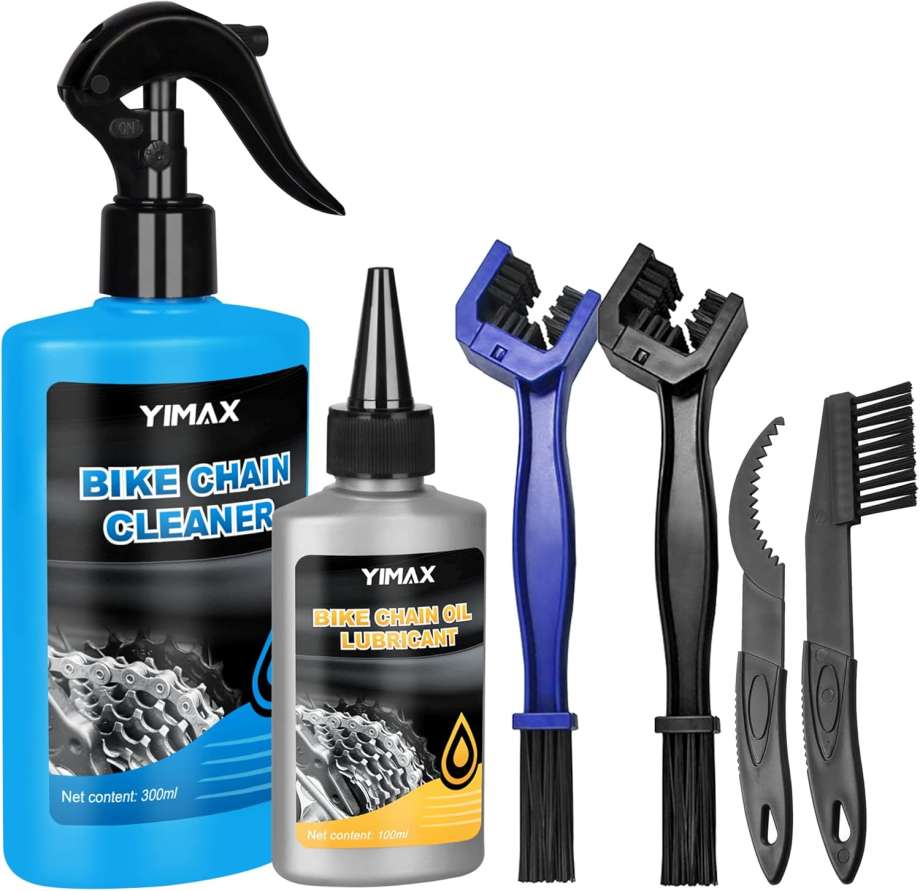 Bicycle Degreaser & Wet Lubricant with Chain Scrubber Cleaning Brush