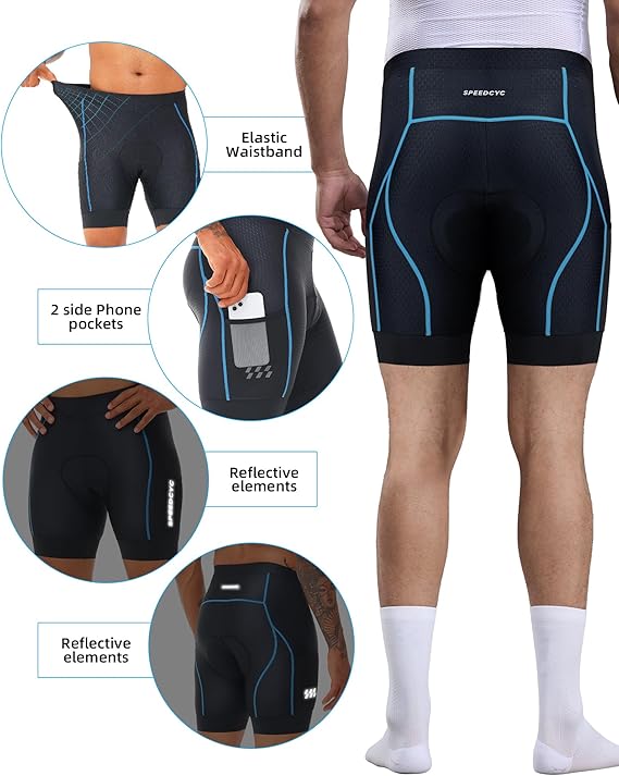Bike Shorts 4D Padded Bicycle MTB Liner Shorts - Image 4