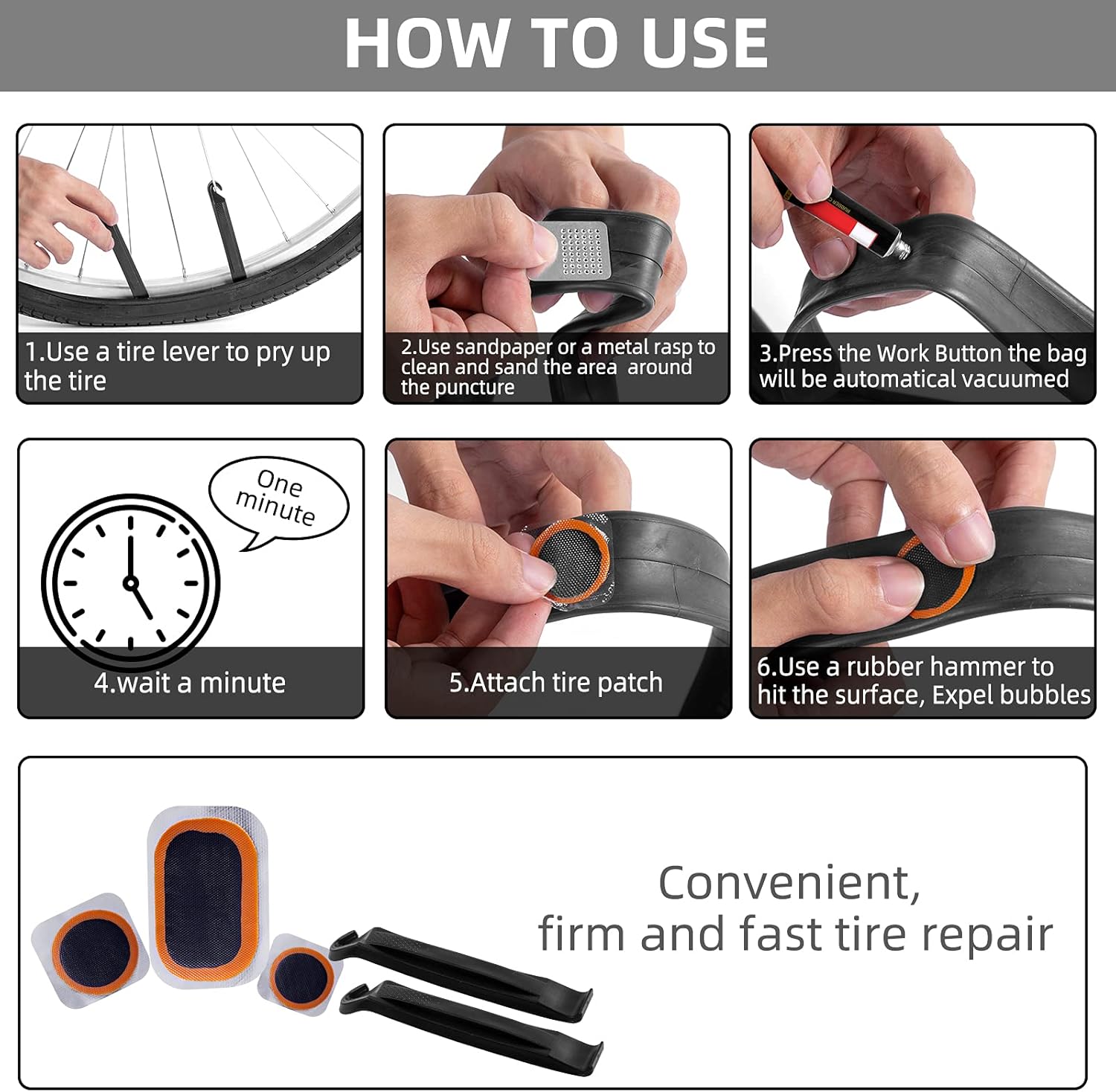 Bycicle Inner Tube Puncture Patch Kits - Image 4