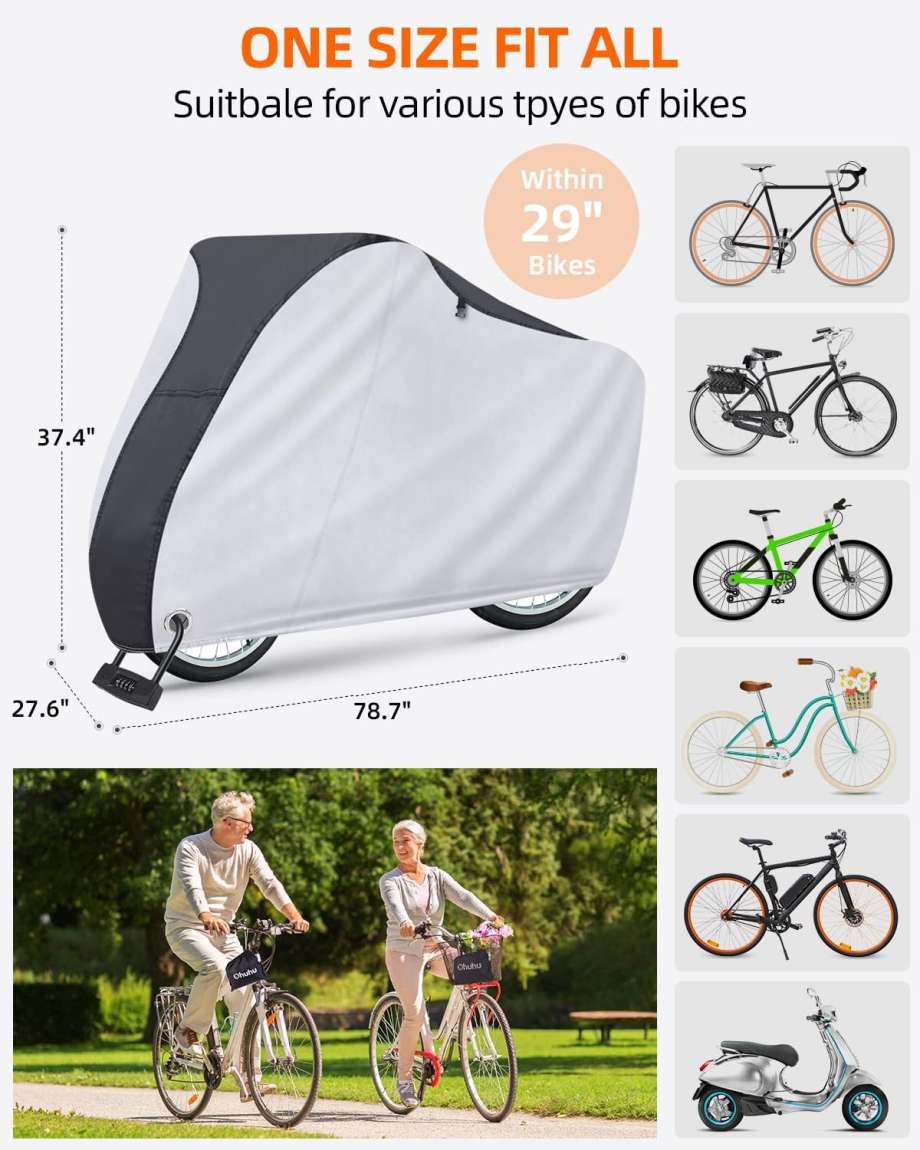 Outdoor Waterproof & Windproof Bicycle Cover - Image 4