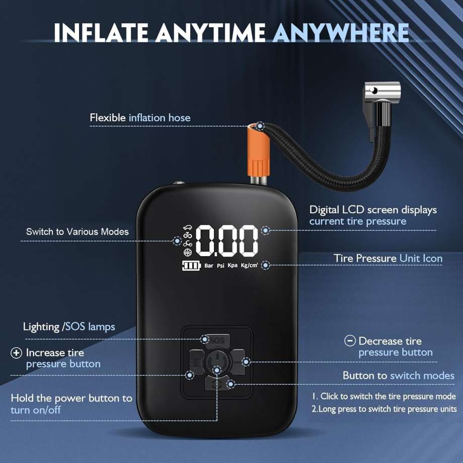 Tire Inflator Air Compressor - Image 3