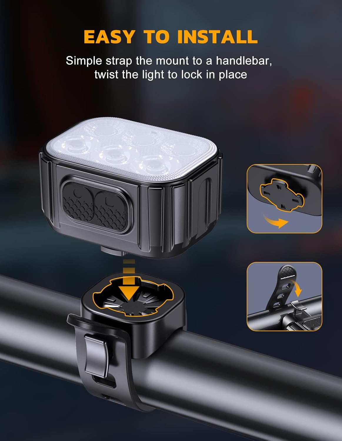 USB-C Rechargeable Bike Light Set - Image 3