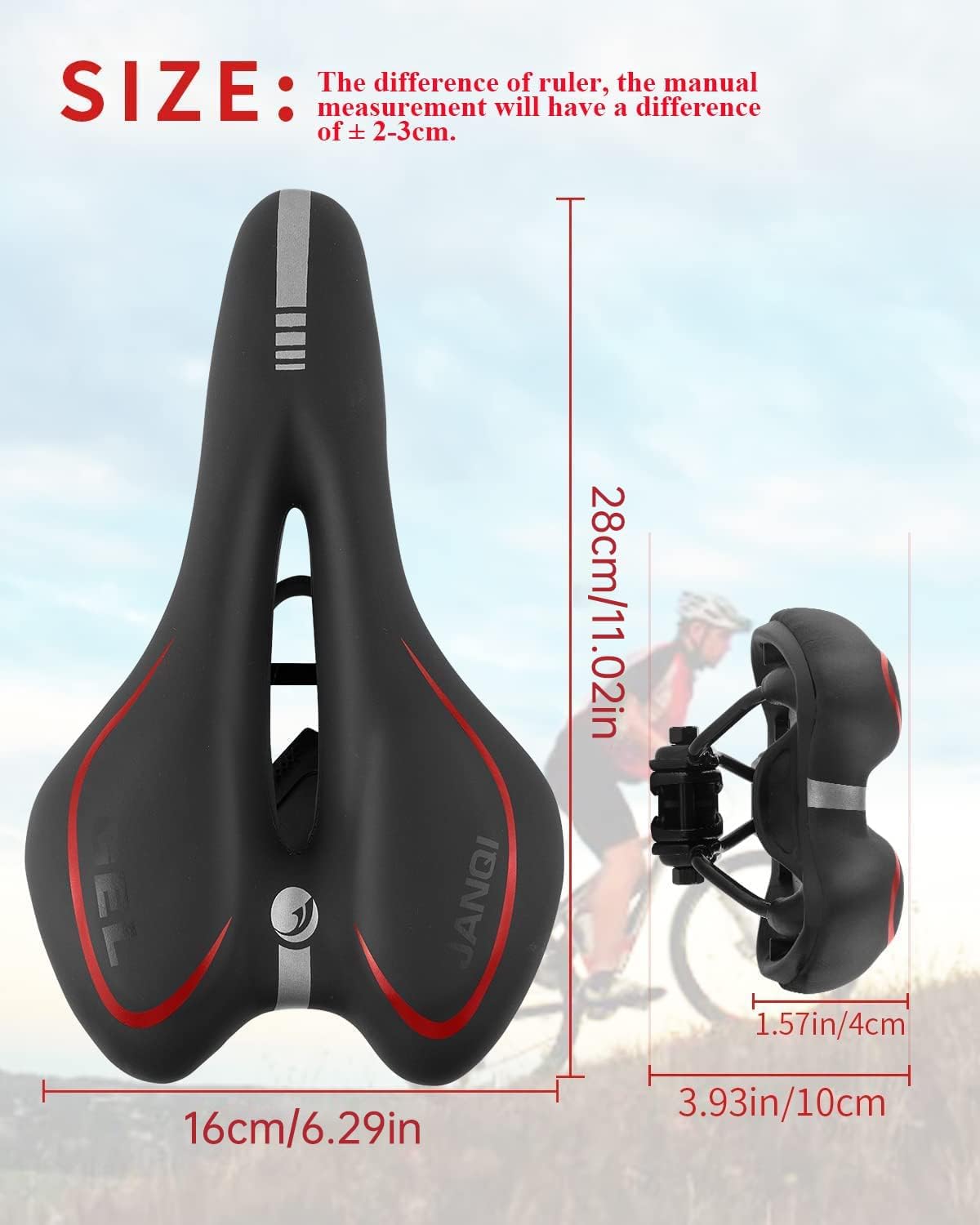 Waterproof Bicycle Seat Comfortable Soft Cushion - Image 2