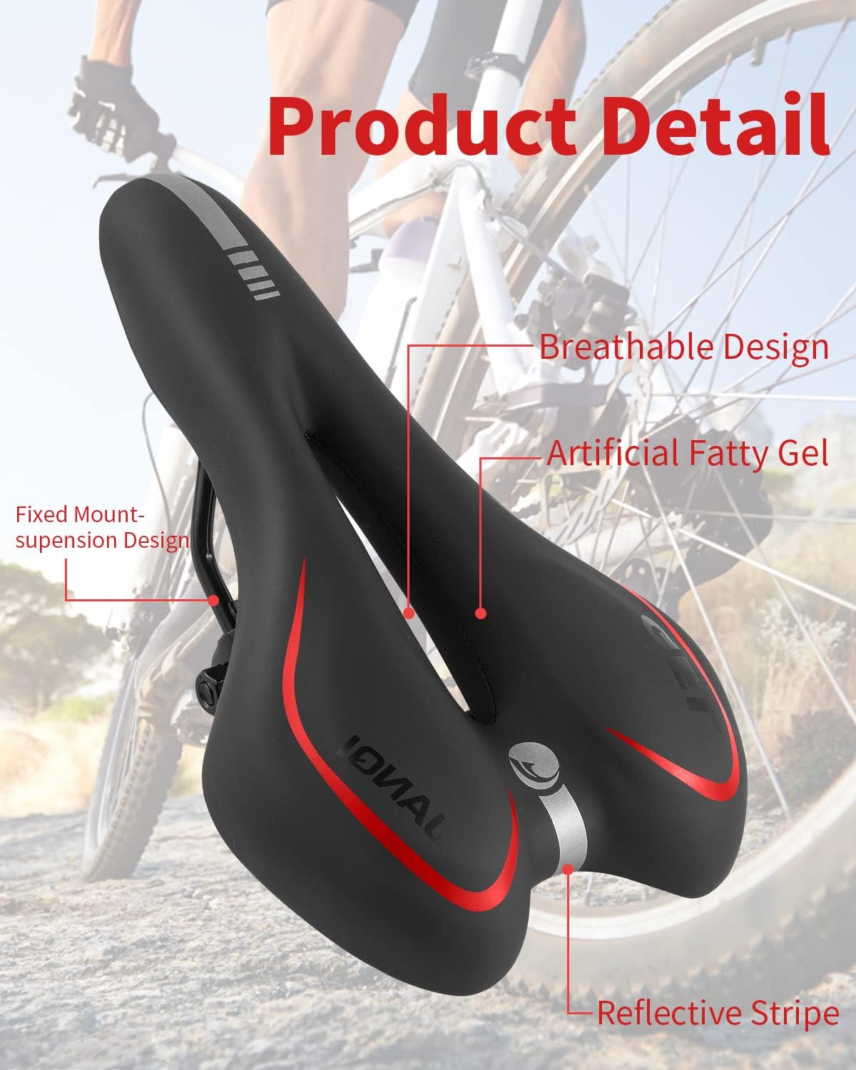 Waterproof Bicycle Seat Comfortable Soft Cushion - Image 3